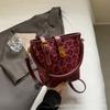 Bolsa de Mão Pequena Mais Vendida para Mulheres Outono 2026, Alta Qualidade, Fashion, Bolsa Saco Versátil, Bolsa Transversal Elegante com Estampa de Leopardo