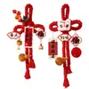 Pendente Nó de Fruta Vermelha do Ano do Cavalo 2026 Decoração Festiva de Maçaneta de Porta do Ano Novo Chinês Desenho Animado