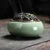 Quemador de Incienso Cerámico Grande para Uso Doméstico, Titular Creativo de Incienso Repelente de Mosquitos con Tapa, Caja de Incienso de Artemisa y Soporte para Palillos de Incienso