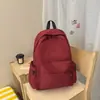 Mochila nueva y versátil de color sólido para estudiantes universitarios, mochila simple estilo bosque de gran capacidad para el campus, para ir al trabajo, para laptop