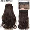 Fabricante de Cortina de Cabello para Peluca Venta al por Mayor Comercio Exterior Transfronterizo Ola Grande Fibra Química Hilo de Pesca Cortina de Cabello Rizado Extensión de Cabello Sin Costuras Pieza de Peluca