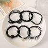 Paquete de 6 ~ Pequeños anillos de goma para el cabello, cuerdas para el cabello con tendones, lindas cuerdas para el cabello, accesorios para el cabello con cola de caballo de color caramelo Mori, venta al por mayor