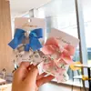 Pinza para la boca con relieve floral estilo coreano, lazo fresco, 2 piezas, pinza lateral para niña, pasador simple para padres e hijos