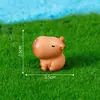 Paisaje en miniatura, figuras de capibara creativas y lindas, decoraciones de caja sorpresa, accesorios para coches y escritorios