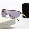 Nuevas Gafas de Sol Metálicas Sin Montura de Moda para Hombre Gafas de Sol de Marco Grande Cuadradas Gafas Anti-UV Tendencia Calle Damas