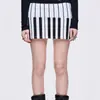 Saia Mini Ultra-Curta Feminina Estampa de Tecla de Piano Fashion Estilo Y2K Sexy Doce Picante Menina 2026 Nova Mini Saia Punk Goth