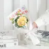 De un solo golpe para ganar el examen de ingreso a la preparatoria ramo inspirador flor de lana tejida a mano girasol regalo de graduación regalo creativo