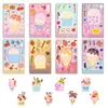 8 Pegatinas Guka Originales de Pastel de Postre Manual de Bricolaje Tarjeta Pequeña Decoración de Funda de Teléfono Móvil Coreano Ins Impermeable