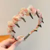Diadema de Malla de Hilo de Hada para Niñas 2026 Nuevo Estilo Diadema Antideslizante con Dientes para Niñas con Frente Amplia, No Pellizca el Cabello