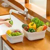 Cesta Escurridora de Doble Capa, Herramienta de Cocina Multifuncional para Lavar Verduras y Frutas, Cesta para Verduras Doméstica, Cesta para Frutas, Cesta de Almacenamiento