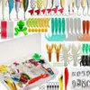 Set de señuelos del fabricante en stock para peces de agua salada y dulce, incluyendo señuelos de lentejuelas, señuelos blandos, señuelos de superficie, señuelos tipo rana y señuelos artificiales