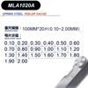 Calibrador de espesores 0.01-5mm calibrador de tapones regla de tapones medidor de espesores medidor de holgura herramienta de ajuste de válvulas MLA10