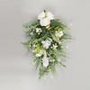 Primavera y Verano Rosa Blanca Artificial Plástico Decoración para el Hogar Colgante de Pared Fiesta Familiar Guirnalda de Lágrima Árbol Invertido Amazon