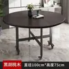 Mesa Dobrável Doméstica Redonda para Jantar Espessura Extra Novo Estilo Mesa de Jantar Giratória Apartamento Pequeno Móvel Simples Mesa de Jantar Redonda Dobrável