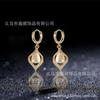 Pendientes de ojo de gato personalizados con piedra de ojo de ángel, nueva moda 2024, pendientes de red roja coreana, pendientes de explosiones, pendientes para mujer