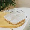 Caja de pastel de arroz glutinoso crujiente con yema de huevo transparente de 4 rejillas
