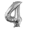 Versión Americana Cuerpo Delgado 32 pulgadas Número Globos de Papel de Aluminio Color Degradado Oro Plata Oro Rosa Globos Numéricos Venta al por Mayor