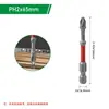 Conjunto de brocas de impacto para parafusadeira em aço S2, brocas multifuncionais para parafusadeira elétrica, incluindo bits Torx, sextavados e Phillips com forte torque magnético
