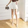 Shorts Casuales para Mujer 2026 Verano Nuevos Shorts de Traje de Cintura Alta Versátiles Abotonados Sueltos de Línea A de Pierna Ancha Pantalones Cortos Calientes para Mujer