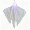 Decoración de Halloween luz colgante LED fantasma blanco brillante luz decorativa DIY luz de atmósfera para fiesta interior de terror
