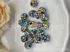 Furo Reto de 8mm Ab Argila Macia Contas Shambhala Contas Espaçadoras DIY Acessórios de Cabelo Acessórios para Pulseiras Cor Mista Acessórios de Bola de Diamante
