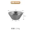 Tigela Cônica de Aço Inoxidável 304 Coreana Tigela Dupla Camada Martelada para Salada Tigela em V para Arroz Tigela para Sobremesa Tigela para Hot Pot Restaurante Tigela para Gelo Raspado