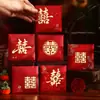 Nuevos sobres duros de mil yuanes con relieve dorado, sobres rojos de boda con un toque de alta gama, cubierta con el carácter "feliz", adecuados para recién casados y compromisos, venta al por mayor