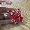 Transfronterizo Lindo Fruta Dibujos Animados Arte de Uñas Resina Accesorios Manzana Roja Joyería DIY Uña Portátil Funda de Teléfono Joyería
