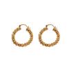 Pendientes de círculo irregular exagerado en forma de C, estilo europeo y americano, con un diseño moderno y elegante para mujer.