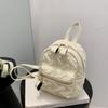 Mochila PU Estilo Chanel 2023 Feminina Estilo Coreano Moderna Losango Estudante Mochila Escolar Bolsa de Mão Mochila Textura de Alta Qualidade