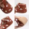 Zapatos de Bebé para Niña Estilo Coreano con Flores Bordadas 0-1 Año Zapatos Suaves de Suela para Bebé Zapatos de Princesa para Niños Pequeños BHM3041