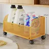 Estante de Almacenamiento para Gabinete de Baño con Ruedas para Detergente de Lavandería, Organizador de Artículos de Tocador para el Hogar