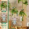 Decoraciones para Colgar en la Puerta del Festival del Bote del Dragón, Bolsitas de Ajenjo Tejidas en Bambú, Pequeños Adornos para Manijas de Puerta de Interior, Decoración de Atmósfera de Escena