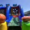Trampolín Inflable Exterior Parque Infantil Castillo para Fiestas Castillo Hinchable Portátil Parque de Diversiones Juego de Fútbol