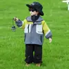 Jaqueta Três em Um Masculina para Primavera e Outono, Conjunto de Duas Peças Corta-Vento Tendência Infantil Estilo Coreano, Roupas de Bebê Estilosas para Exportação
