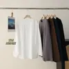 102603 Camiseta de Manga Larga de Algodón para Hombre con Bordado de Cabeza de Tigre, Camisa Base para Otoño