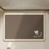 Tapete de Piso para Baño Barro Diatomeo Antideslizante Absorbente Suave Tapete Baño Cocina Tapete para Pies Puerta de Baño Alfombra para Inodoro