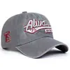 Gorra de Béisbol Retro Americana Transfronteriza con Bordado de Letras, Sombrero de Sol Unisex, Versátil y Único