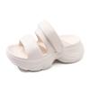 Zapatillas de suela gruesa para mujer, para verano, para exteriores, antideslizantes, transpirables, con plataforma y suela de pastel, resistentes al desgaste, de EVA, para playa y pies antiolores.