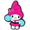 Novos enfeites de tamanco com tema de anime Sanrio, borracha macia, acessórios fofos para sapatos DIY, fivelas decorativas de desenho animado, atacado
