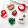 Bonito broche de pelúcia acessórios de natal boneca de desenho animado boneca faça você mesmo bolsa pingente acessórios de roupas atacado