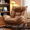 Sillón individual casual para reuniones, respaldo ajustable para áreas de descanso de hotel, mecedora, sofá moderno minimalista