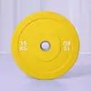 Macaron Barbell Plates Completamente Pegadas Placas de Mancuernas de Goma de Colores Equipo de Entrenamiento para Gimnasio en Casa Sentadilla Levantamiento de Pesas 5-25