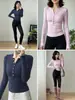 Conjunto Deportivo para Mujer Corte Ajustado Manga Larga Media Cremallera Pantalones de Yoga de Cintura Alta Otoño Adelgazante Secado Rápido Transpirable Ropa de Fitness para Mujer