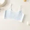 Período de Desenvolvimento Estágio 1 e 2 Roupa Íntima Feminina Sem Costura Aluna da Puberdade Respirável Top Nadador Esportivo Feminino