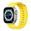 Adecuado para correas de Apple Watchs456789/10/11 Correas de Apple Modificadas Correas de Reloj de Silicona Marina