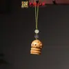 Sândalo Dourado Nova Versão dos Doze Signos do Zodíaco Pingente para Celular Pingente de Madeira para Bolsa Chaveiro Argola Lembrancinha
