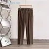 Pantalones Vaqueros Occidentales Ajustados de Pierna Pequeña para Hombre, Cómodos, Frescos y Modernos, Estilo Coreano 2025, Otoño/Invierno, Atmosféricos, Con Felpa, Gruesos, Casual