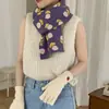 Novo Cachecol de Outono e Inverno Feminino de Inverno Estilo Coreano Versátil de Lã Tricotada Estudante Menina Fofa Cachecol Longo de Alta Qualidade