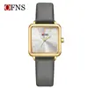 Reloj de Cuarzo Oufani para Commuter con Caja de Aleación, Elegante Reloj para Mujer, Resistente al Agua 30m, Alta Estética, Reloj de Pulsera Cuadrado para Mujer